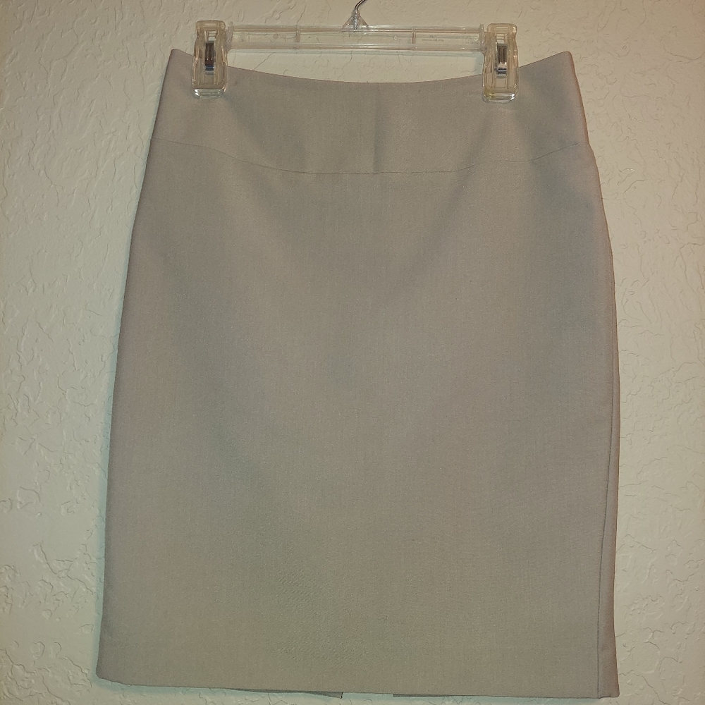 Ellen Tracy tan pencil skirt 2